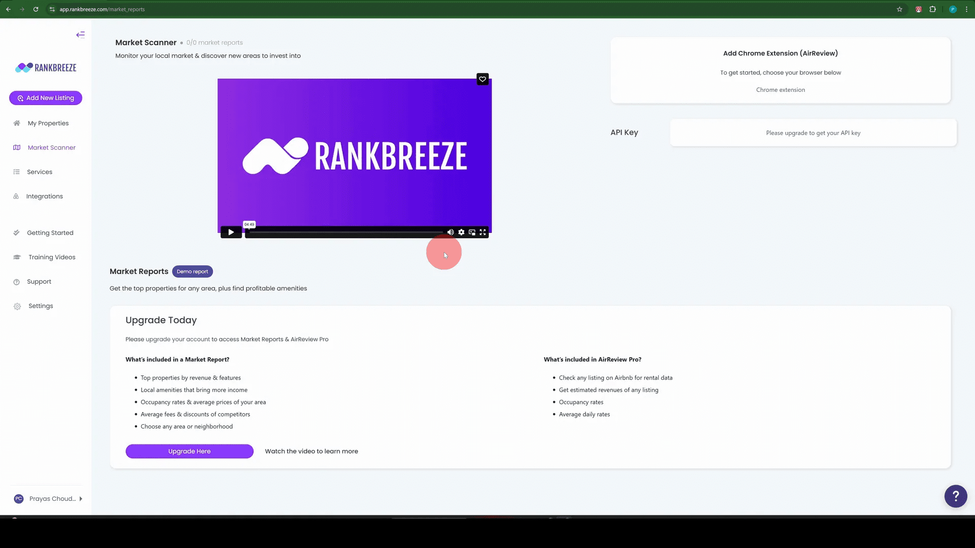 Market Scanner Screenshot