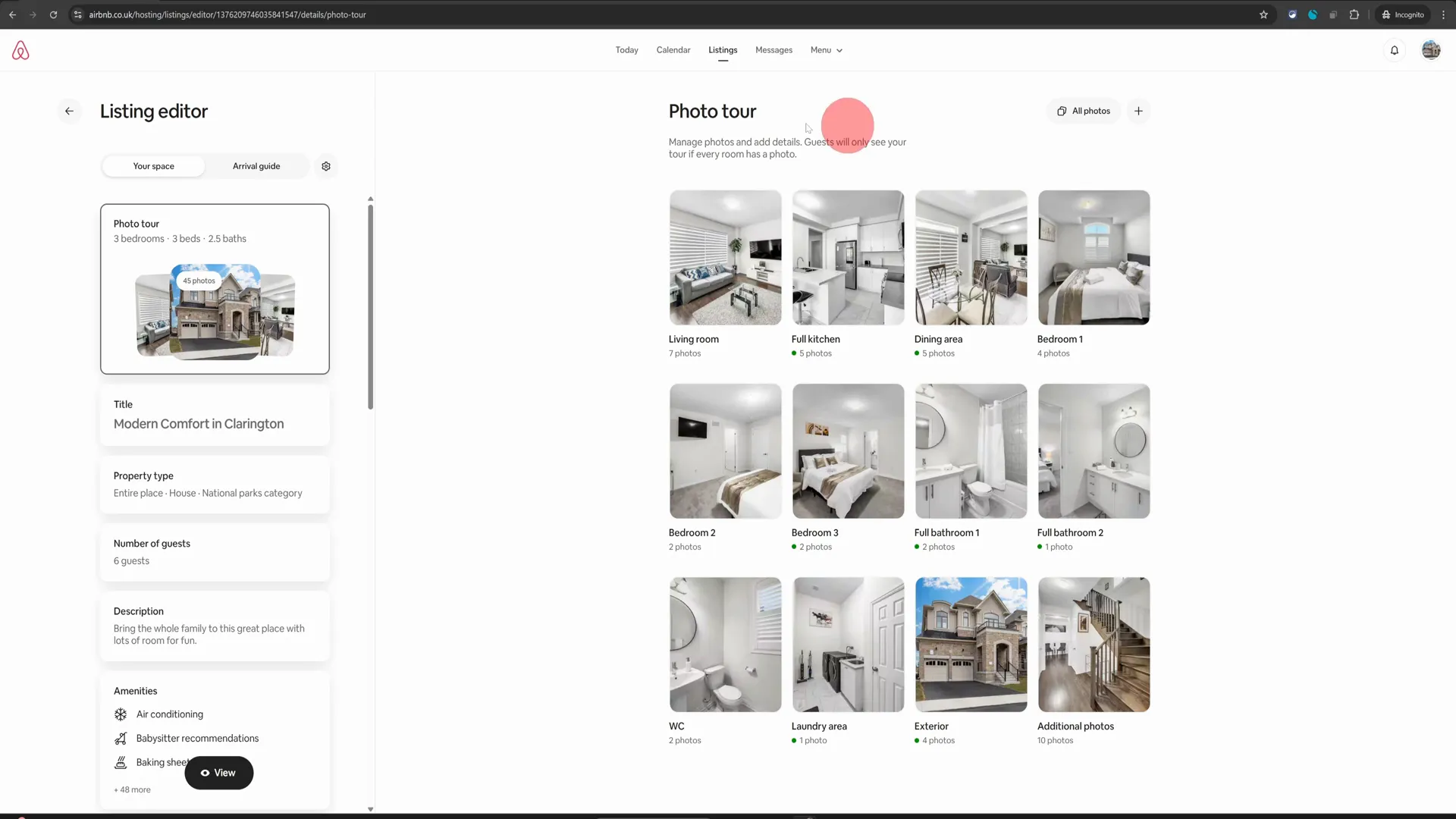 Airbnb Listing Editor