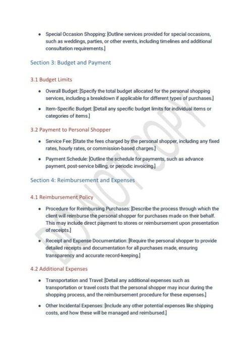 Professional Personal Assistant Agreement Template STR Specialist Professional Personal Assistant Agreement Template STR Specialist