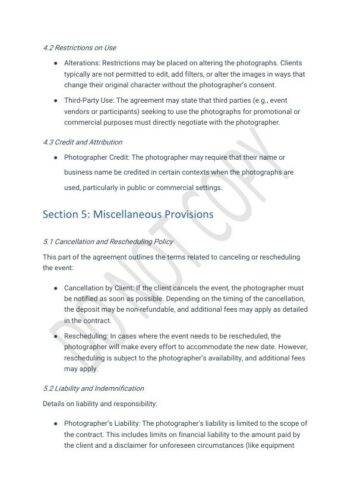 Event Photographer Contract Template STR Specialist Event Photographer Contract Template STR Specialist