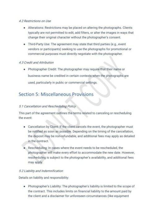 Event Photographer Contract Template STR Specialist Event Photographer Contract Template STR Specialist